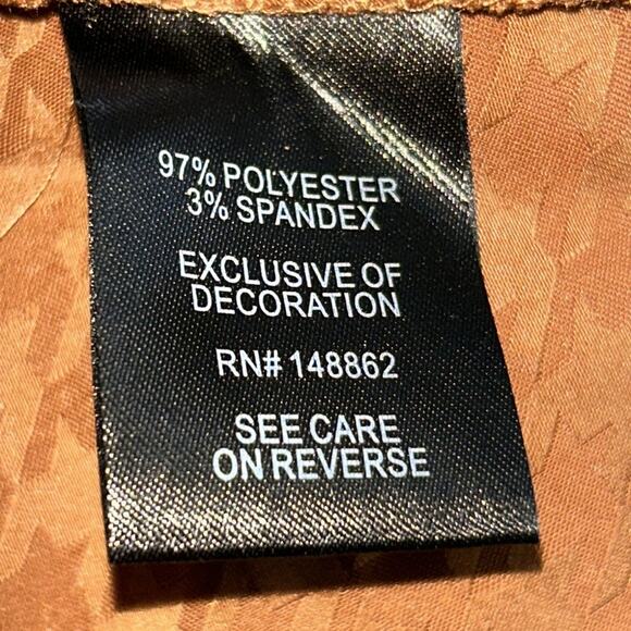 Woman’s Torrid Tea Length Woven Jacquard Lace Trim Cami Dress Size 2 - Picture 8 of 9